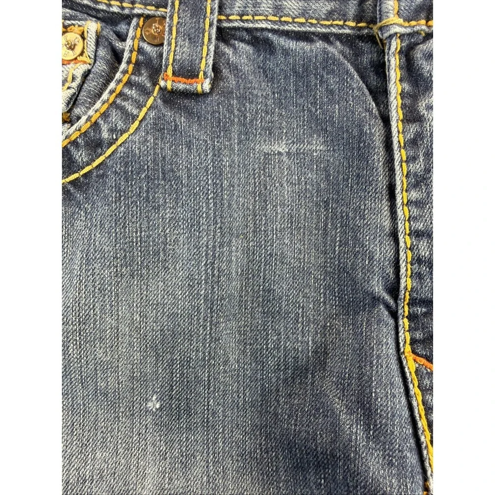 True Religion World Tour Jeans Men's 36x28 Blue Straight USA Made